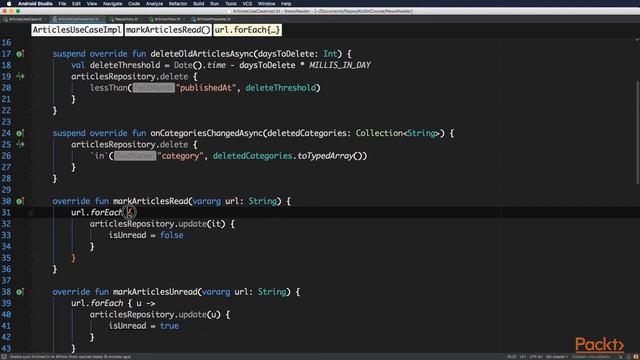 Kotlin in Practice: Articles Business Logic | packtpub.com смотреть онлайн