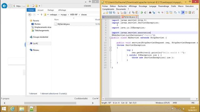 Semaine 1 : SCREENCAST : SERVLET смотреть онлайн