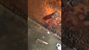 Устранение течи в смотровой яме