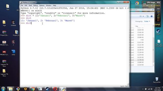 PYTHON 2.7 Tutorial Bahasa Indonesia - [12] Dictionary смотреть онлайн