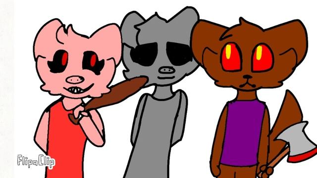 Piggy roblox art смотреть онлайн
