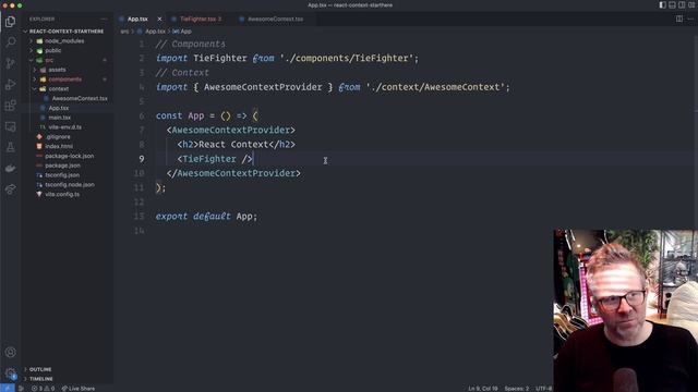 Advanced React Context Typescript | useContext and createContext смотреть онлайн