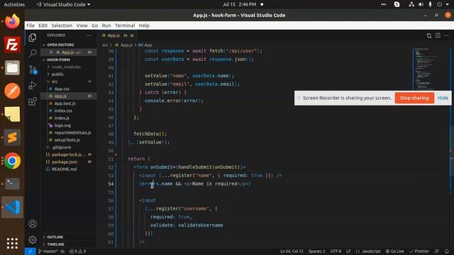 React Tutorial in Hindi #52 Combining Asynchronous Validation & Data Fetching using React Hook Form смотреть онлайн