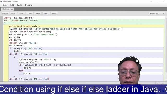 #if else if else ladder in #java смотреть онлайн
