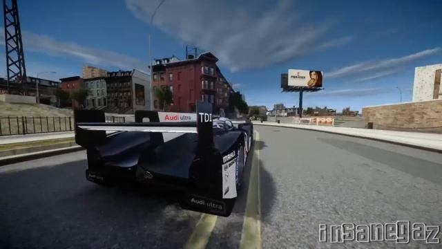 GTA IV Audi R18 TDI Crash Testing - Insanegaz смотреть онлайн