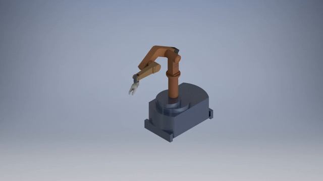 Model Multi articular KAR-2 анимация движений Autodesk Inventor смотреть онлайн