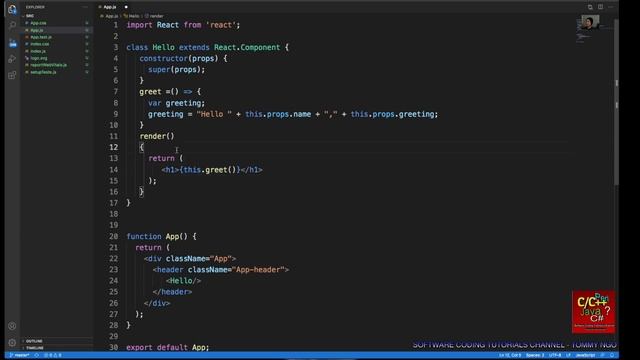 React with JS (JavaScript) Tutorial | Software Coding Tutorials Channel смотреть онлайн