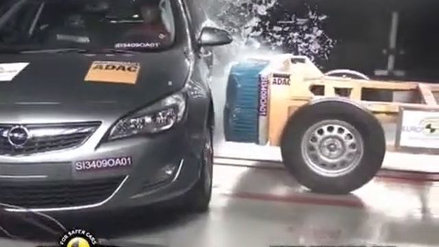 Краш тест Opel Astra 2010 (2009 E-NCAP ADAC) смотреть онлайн