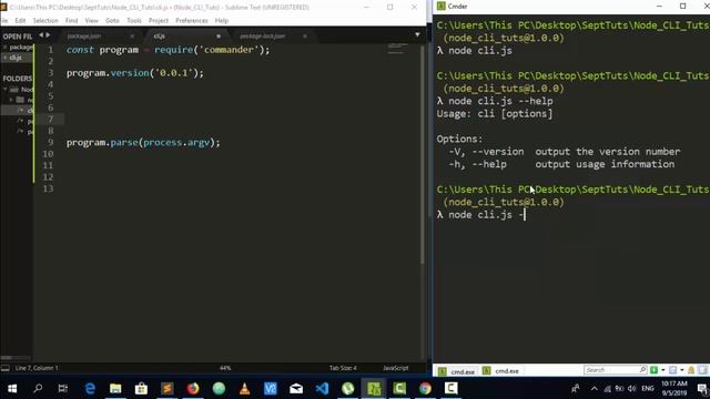 Node JS CLI Tutorials - Intro & Basics with Commander.js смотреть онлайн
