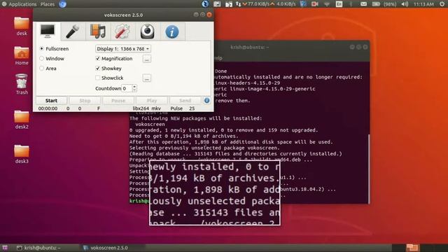 How to install Vokoscreen recorder on ubuntu 18.04 смотреть онлайн