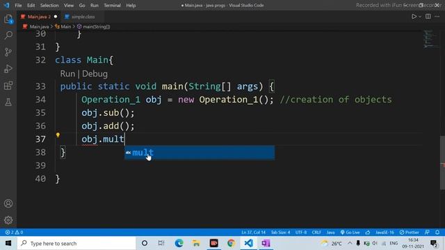 MULTILEVEL INHERITANCE IN JAVA | WITH EXAMPLE AND EXPLAINATION смотреть онлайн