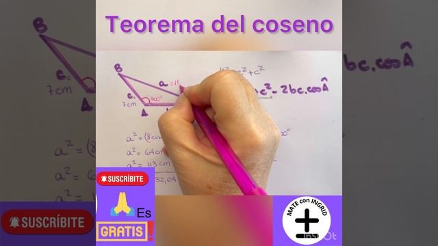 * Teorema del Coseno - Introducción, hallar 1 lado y 2 ang, a partir de 2 lados y el áng comprendid смотреть онлайн