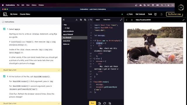 Code Academy, React-JSX challenge (very rusty) смотреть онлайн