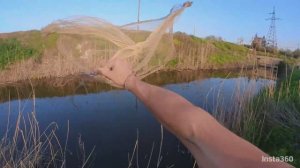 Попал на ход рыбы! Кастинговая сеть!!!
