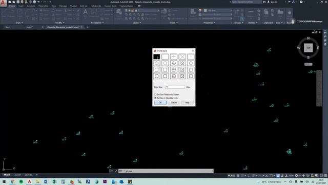 COMO CONFIGURAR OS PONTOS TOPOGRÁFICOS NO AUTOCAD смотреть онлайн