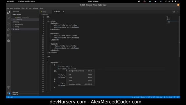 AM Coder - JSON and XML Explained (plus fetch) смотреть онлайн