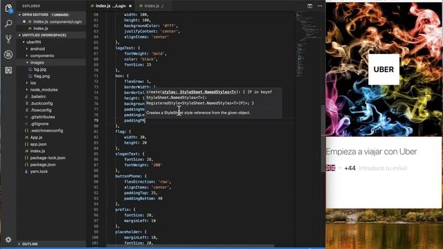 React Native - Uber App: UX y React Native Navigator смотреть онлайн
