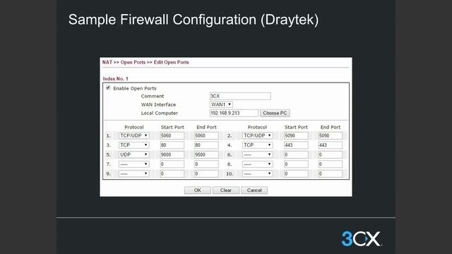 3CX Basic Training: 4.1 NAT And Port Forwarding V14 SP3