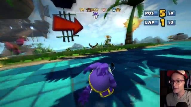 I HATE BIG THE CAT - Sonic & Sega All-Stars Racing - Part 6 - halfmoonjoe смотреть онлайн