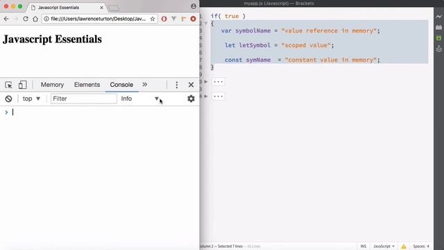 Javascript Tutorial | Var, Const & Let ES6 | Ep29 смотреть онлайн
