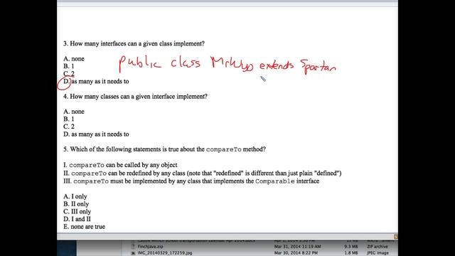 Java Interfaces Worksheet #1 смотреть онлайн