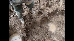 Поднятие бойца РККА с личными вещами 18.04.2017