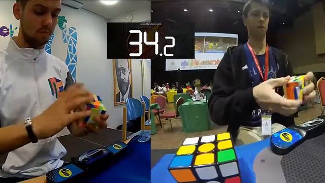 Mats Valk vs Feliks Zemdegs (Their best record of 2x2 to 5x5 in WCA) смотреть онлайн