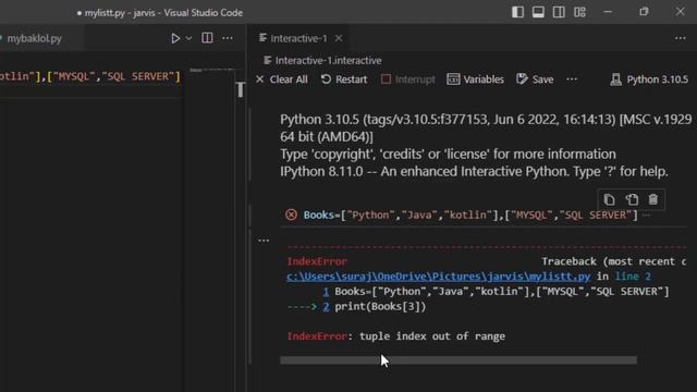 Indexing error in List Data type in Python@COMPUTEREXCELSOLUTION смотреть онлайн