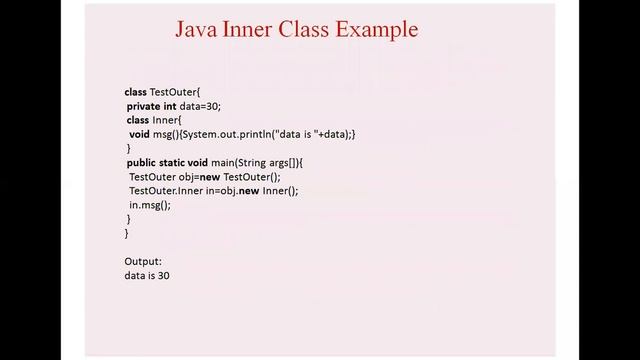 Nested Classes in Java смотреть онлайн