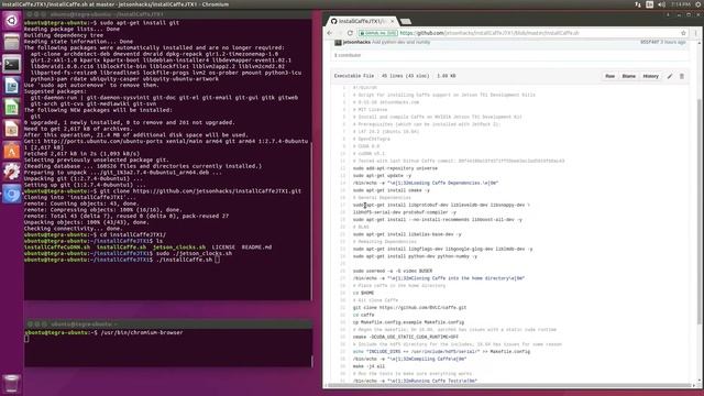 Caffe 64 bit Install - NVIDIA Jetson TX1 смотреть онлайн