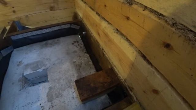 Бетонный фундамент под печь в бане на века. Устройство вентиляции. смотреть онлайн