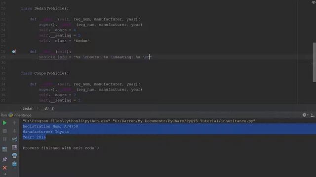 12. Inheritance and Polymorphism - Python PyQt5 Desktop Application Development Tutorial смотреть онлайн