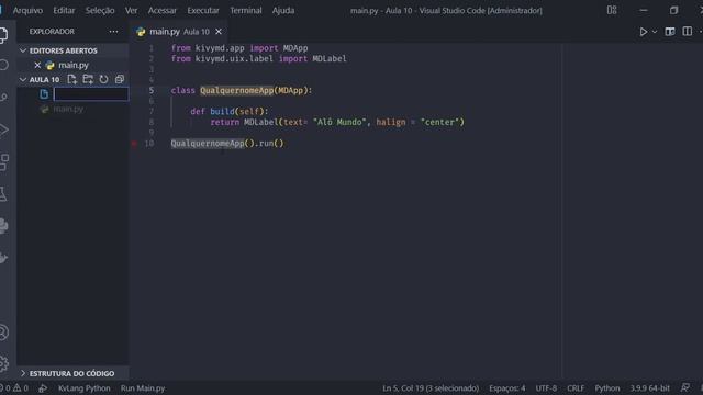 KivyMD | Aula 10 (REVISÃO) - Separando a Lógica da Interface usando a linguagem KV смотреть онлайн