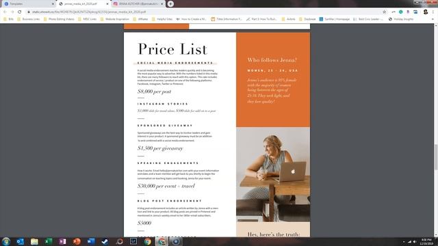 How to Make a Media Kit | Instagram Influencer Tip | Canva Tutorial смотреть онлайн