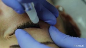 Татуаж глаз стрелки с растушевкой. Перманентный макияж век