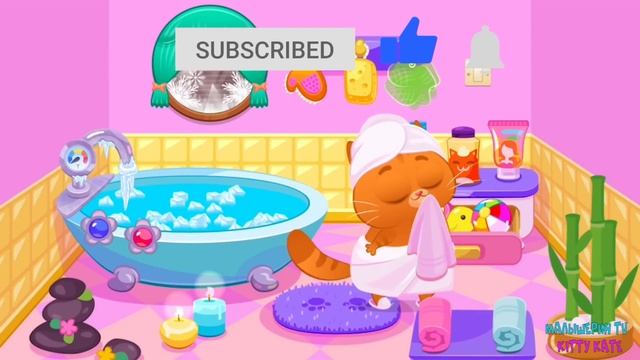 ? котенок буббу заболел? салон красоты Bubbu Игра #бубу