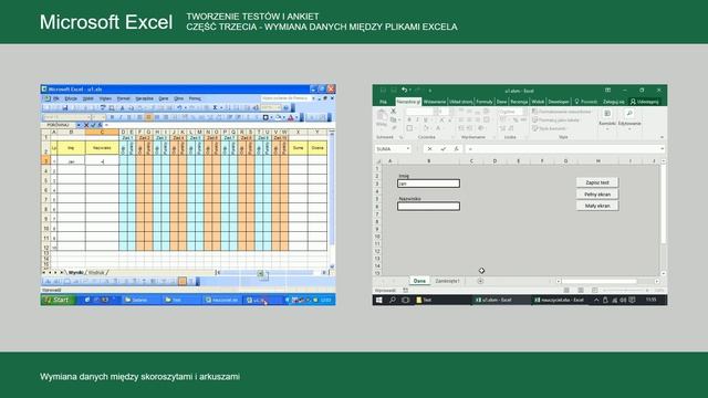 Microsoft Excel 2003 i 2016 – Automatyczne przenoszenie danych pomiędzy plikami xlsx (cz.3) смотреть онлайн