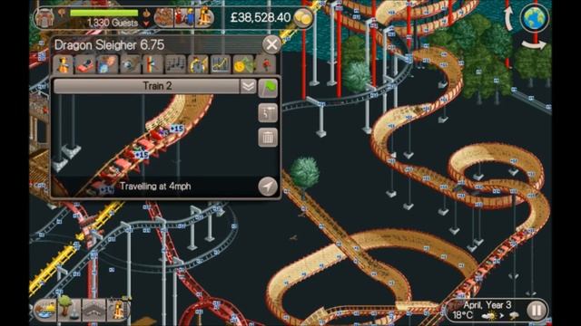 Roller Coaster Tycoon Classic - Tutorial - A closer look at the coasters of Dragon's Cove смотреть онлайн