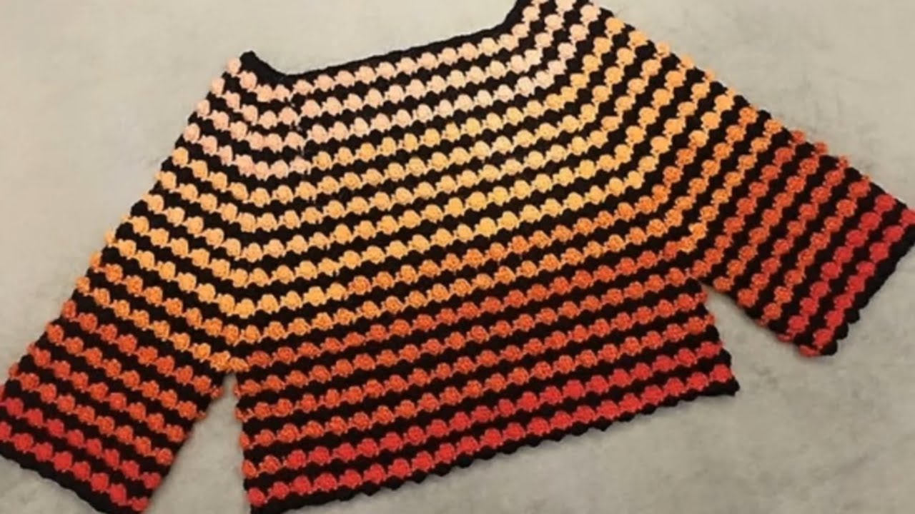 ТУНИКА КРЮЧКОМ РЕГЛАНОМ СВЕРХУ на любой размер. Попетельный мастер класс. смотреть онлайн