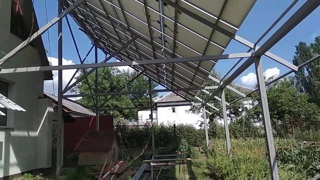 Металлоконструкция под Солнечную Электростанцию 30кВт.