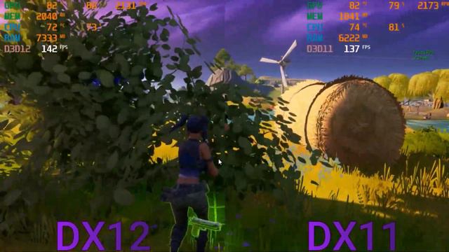 Fortnite DIRECTX 11 VS DIRECTX 12 -  Chapter 2 Season 3