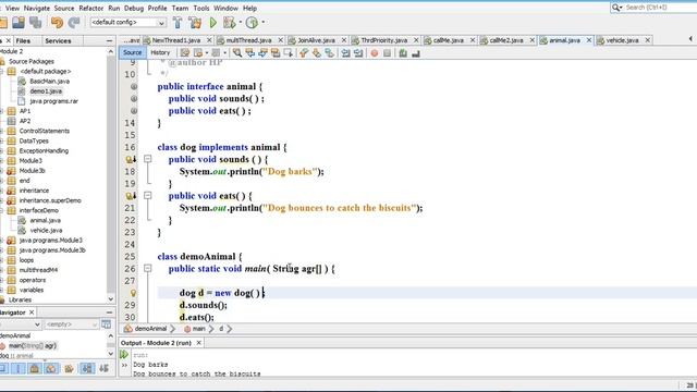 Interfaces in Java смотреть онлайн