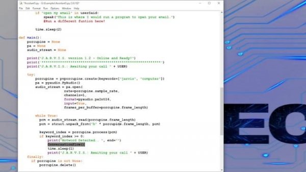 Python Jarvis: Wake Word Detection - Tutorial