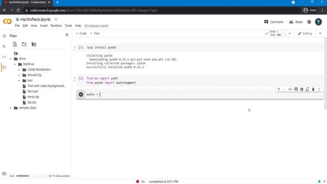 Convert Audio Files With Python (Convert mp3 to flac) смотреть онлайн