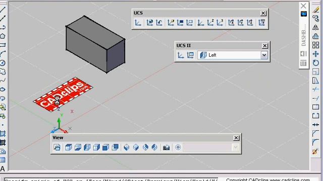 AutoCAD 2007 3D UCS TIPS - CADclips смотреть онлайн