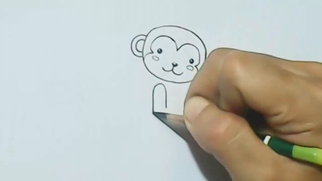 Учимся рисовать. Рисуем обезьяну. смотреть онлайн