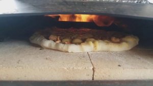 Печь для пиццы из металла. Steel pizza oven.