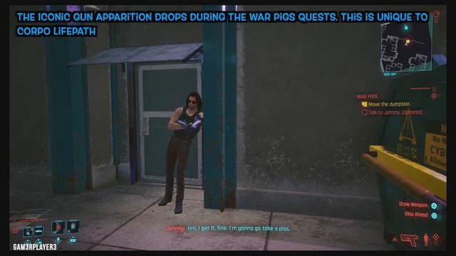 GP3C: CyberPunk 2077 - How to get the Iconic Gun Apparition? смотреть онлайн