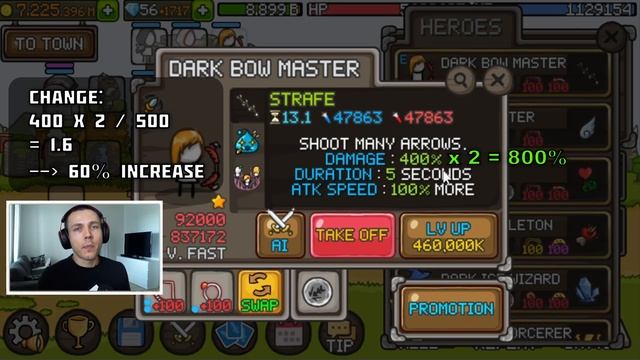 Grow Castle Hero Guide | Dark Bowmaster | Skillnodes, promotion and items explained смотреть онлайн