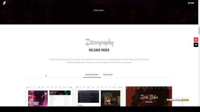 Herion - A WordPress Theme for the Music Industry festival Spotify Website Builder смотреть онлайн